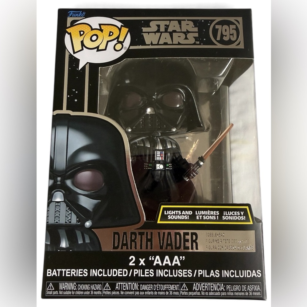 Funko Packaging with Black and White Design